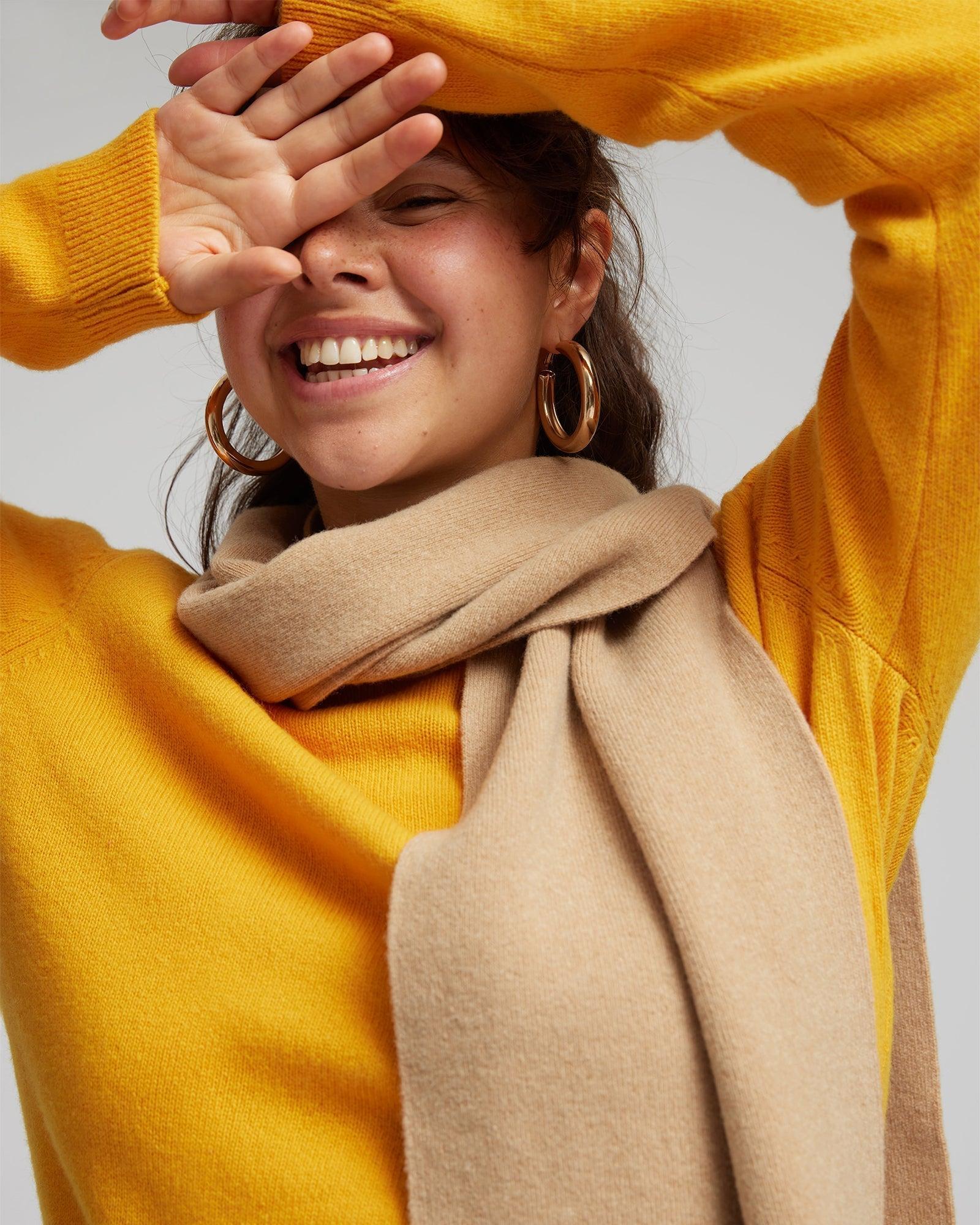 Merino Wool Scarf - Stone Blue Product Image