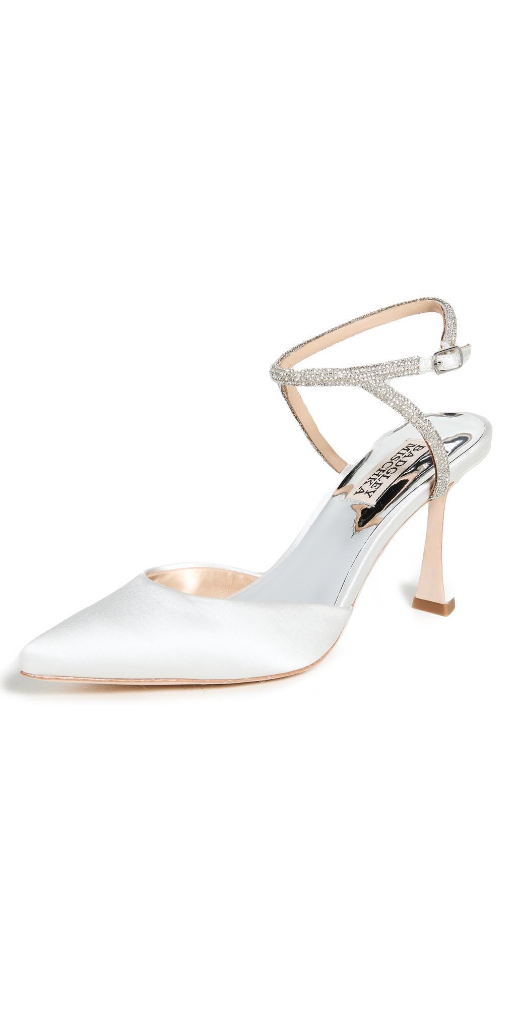 Badgley Mischka Kamilah Pumps Soft White 8 Product Image