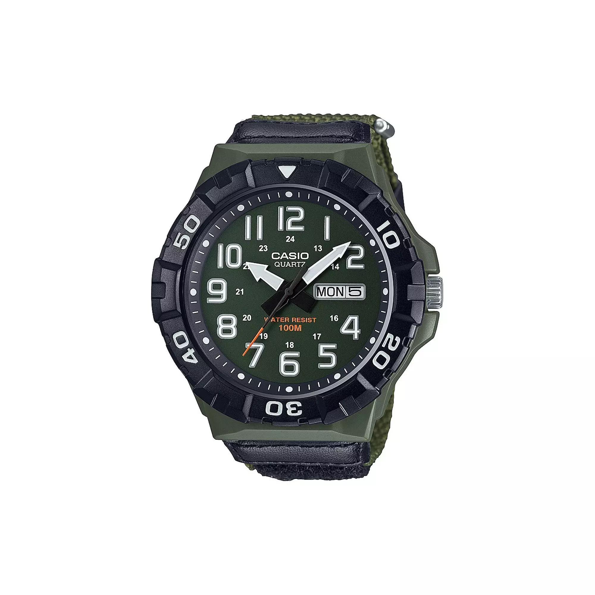 Casio Men's Outdoor Analog Watch - MRW210HB-1BV, Size: XL, Green Product Image