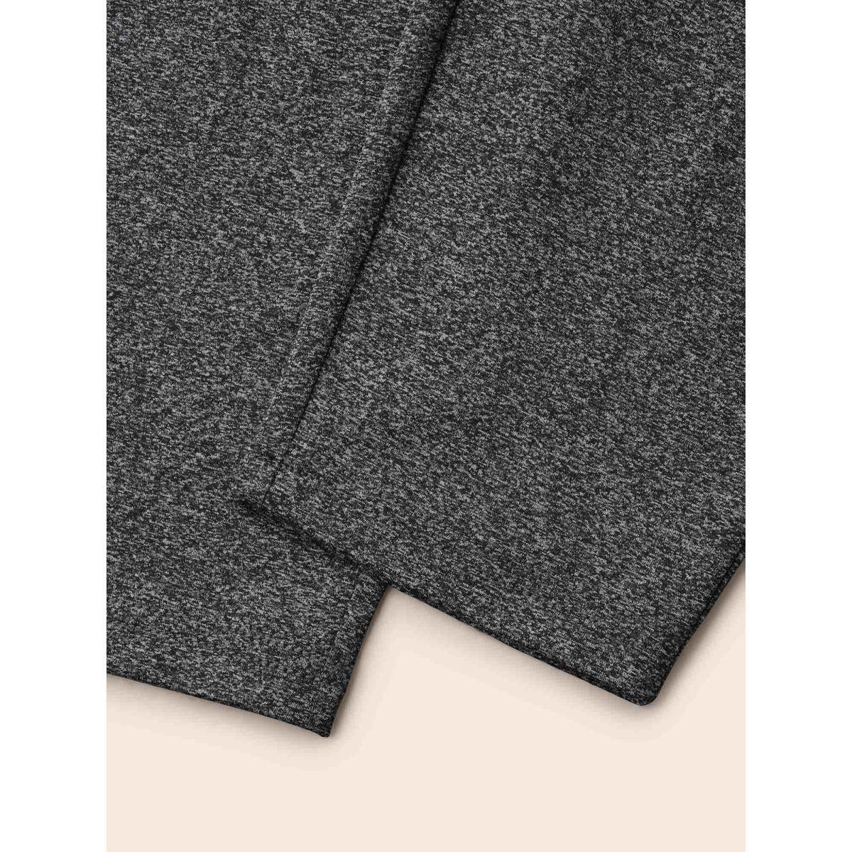 Plus Size Heather High Stretchy Skinny Fit Leggings Women DimGray Casual High stretch Skinny Mid Rise Everyday Leggings BloomChic 14-16/1X Product Image