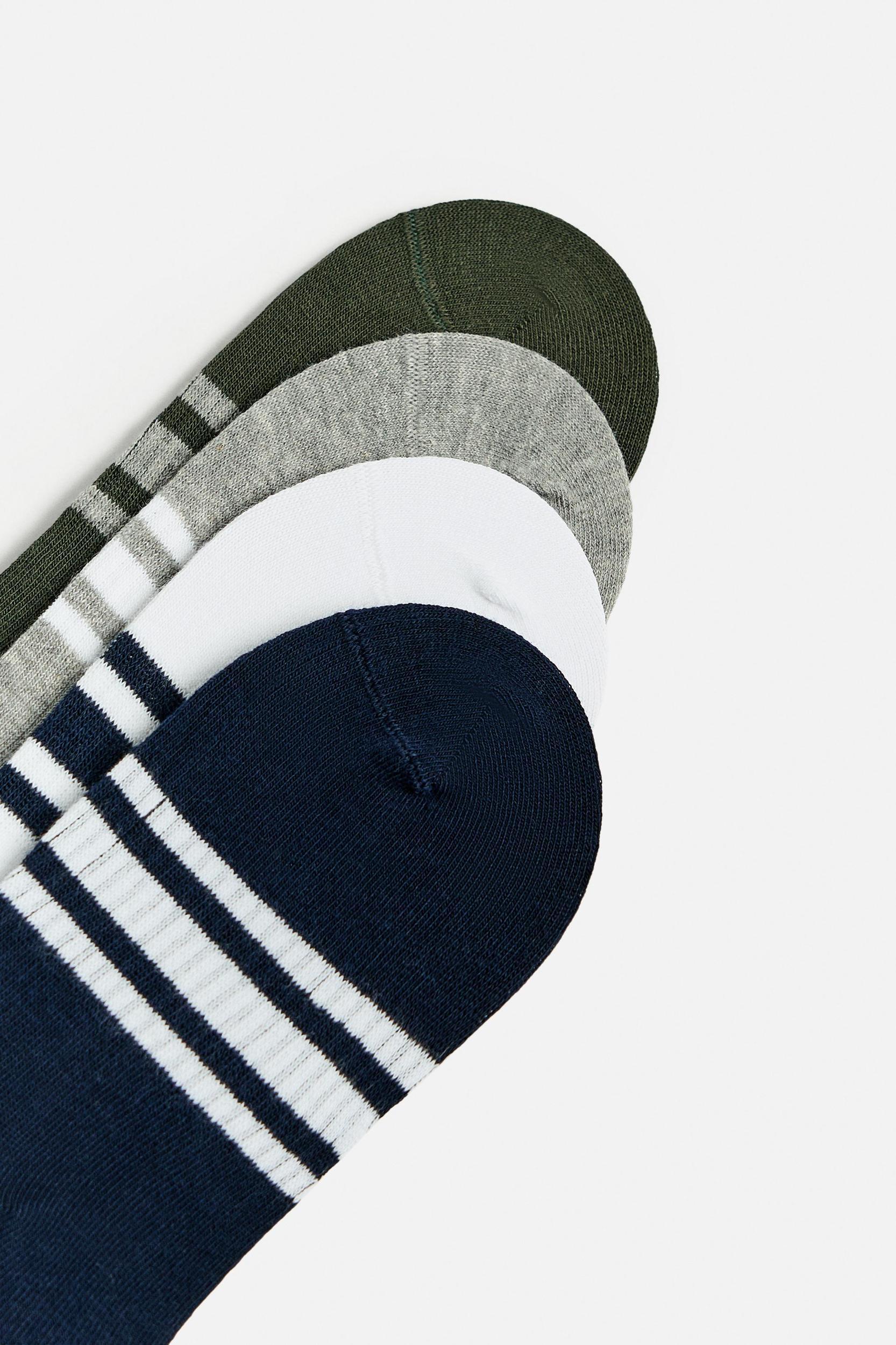 4-PACK OF STRIPED INVISIBLE SOCKS Product Image