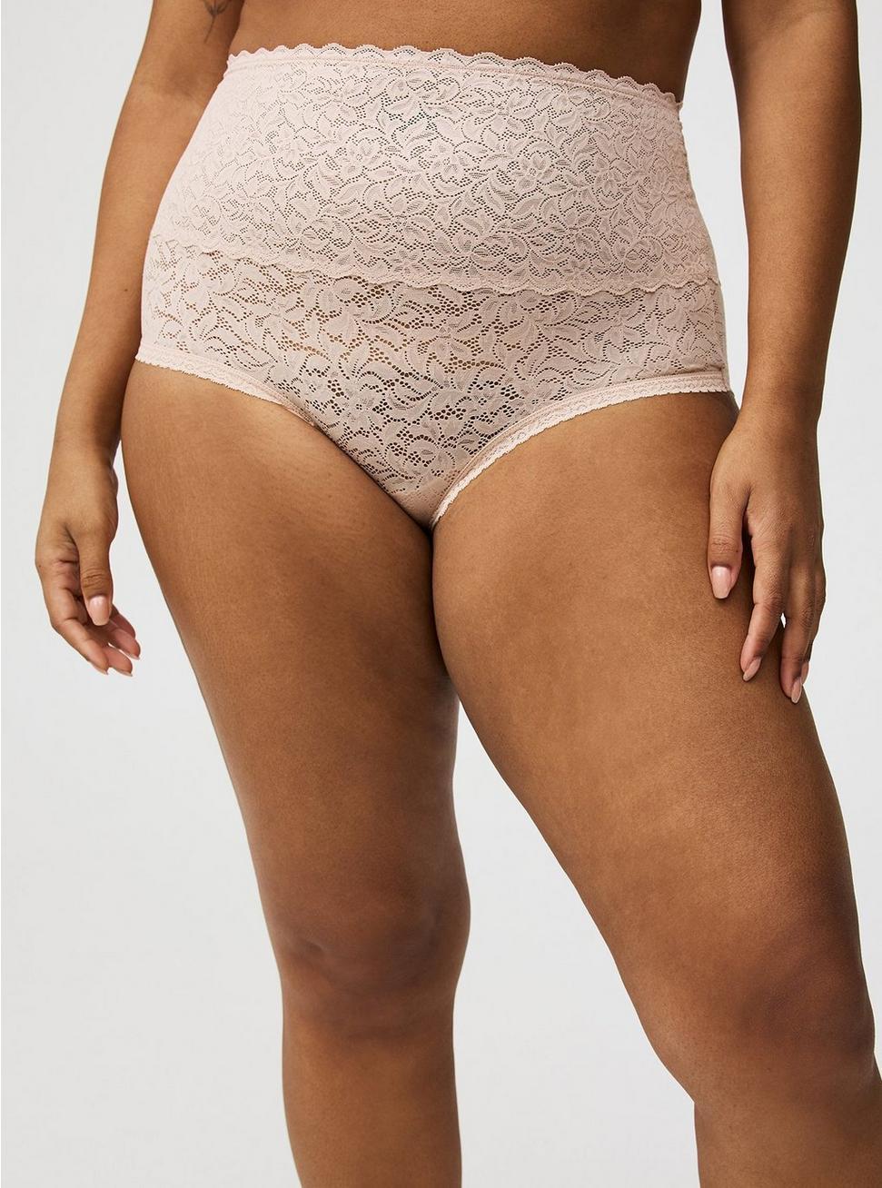4-Way Stretch High-Rise Lace Panty Product Image