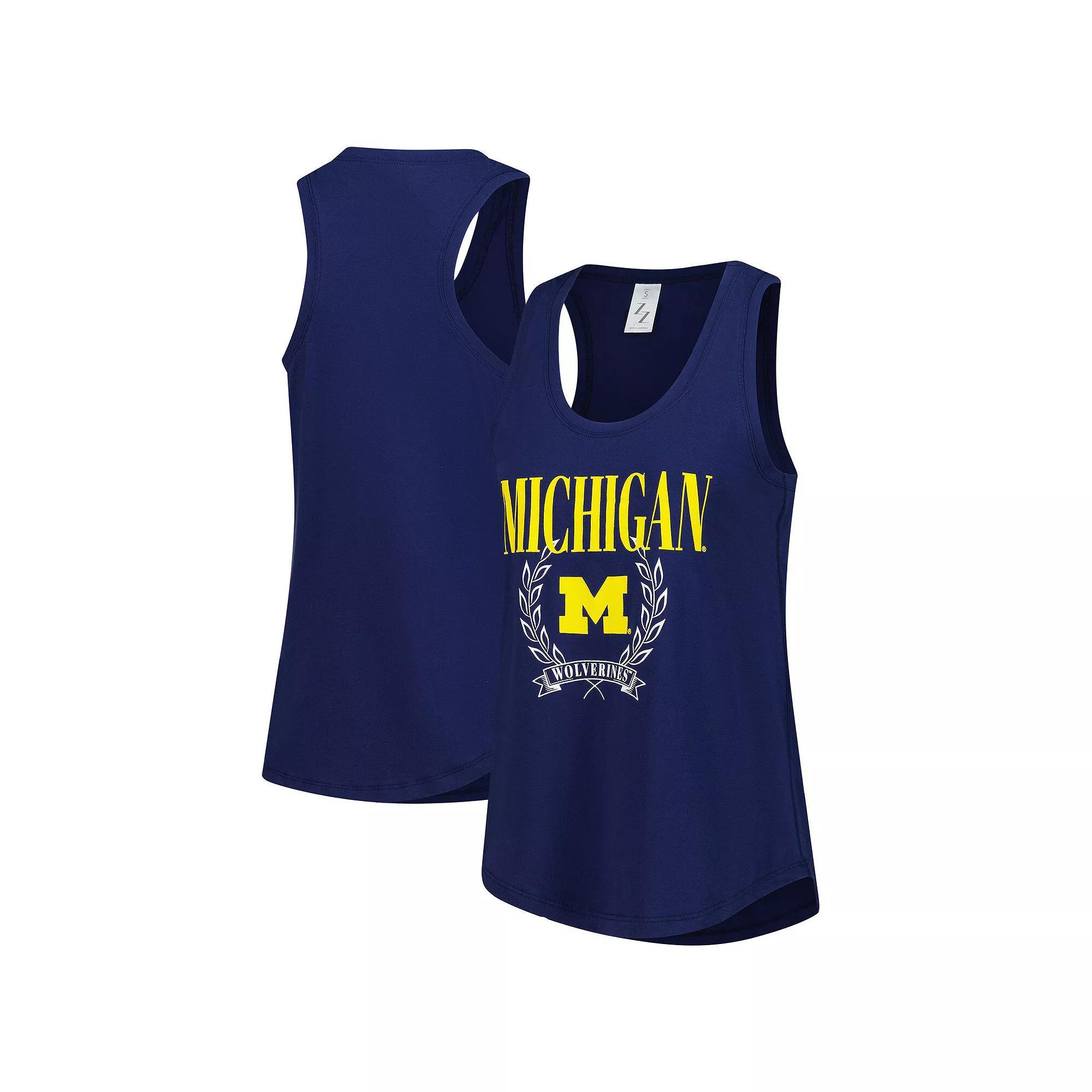 Women's ZooZatz Navy Michigan Wolverines Everyday Tank Top, Size: Large, Blue Product Image