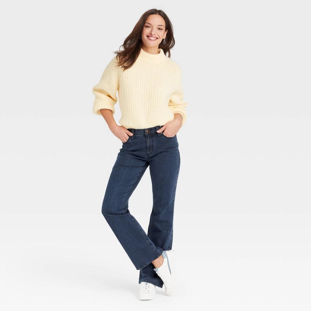 Womens High-Rise Vintage Bootcut Jeans - Universal Thread Dark Blue 00 Product Image