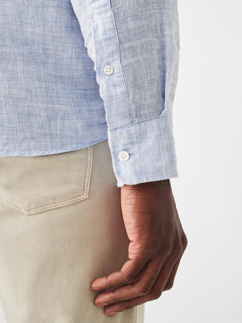 Laguna Linen Shirt - Light Blue Melange Product Image