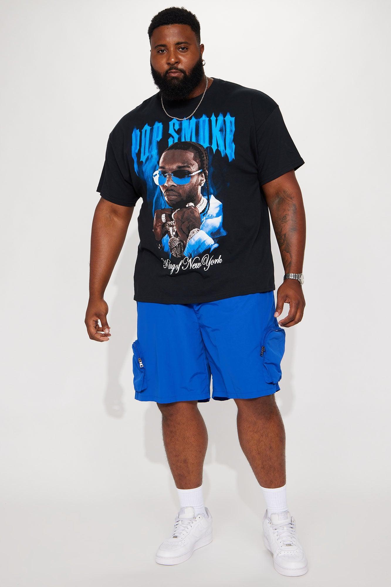 All This And That Nylon Cargo Shorts - Royal Product Image
