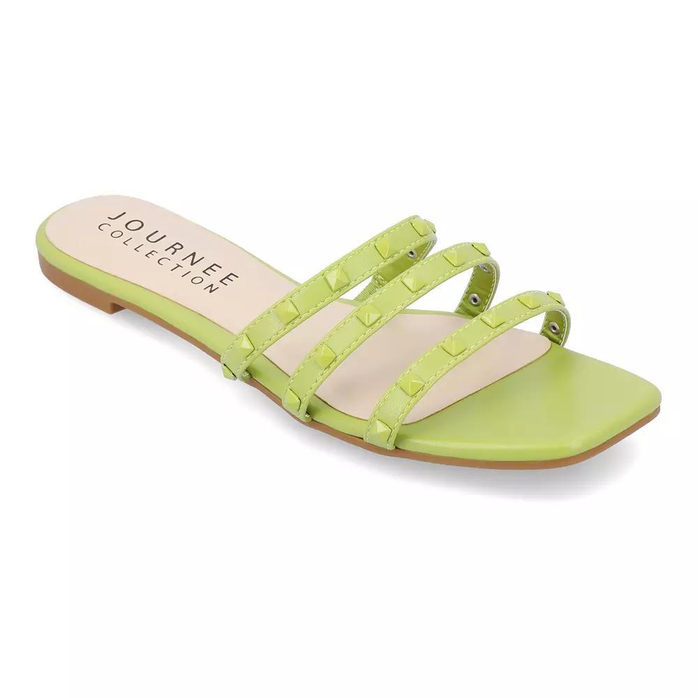 Journee Camarie Women's Embellished Strappy Sandal, Size: 8.5, Beige Product Image