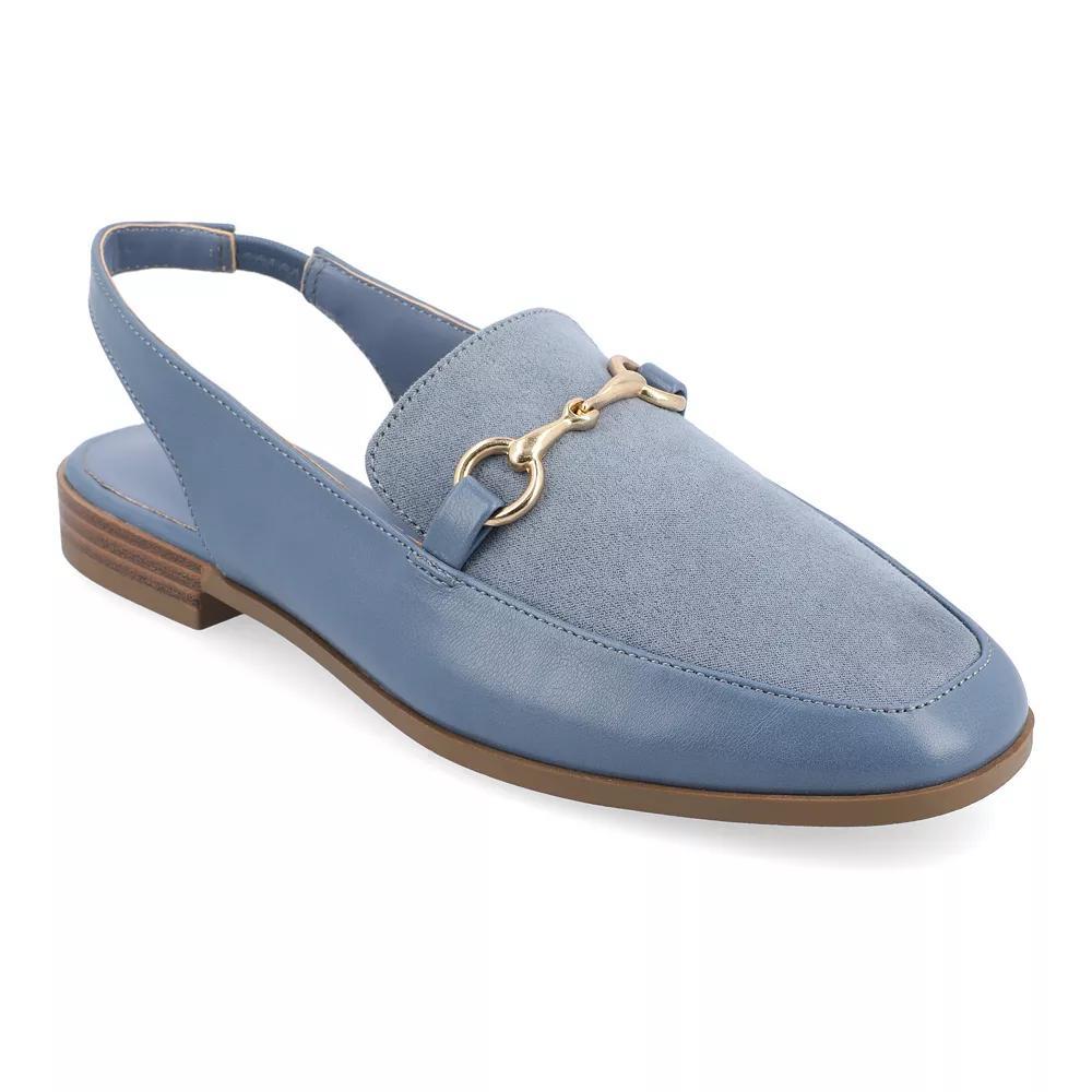 Journee Lainey Women's Tru Comfort Foam™ Flats, Size: 10, Blue Product Image