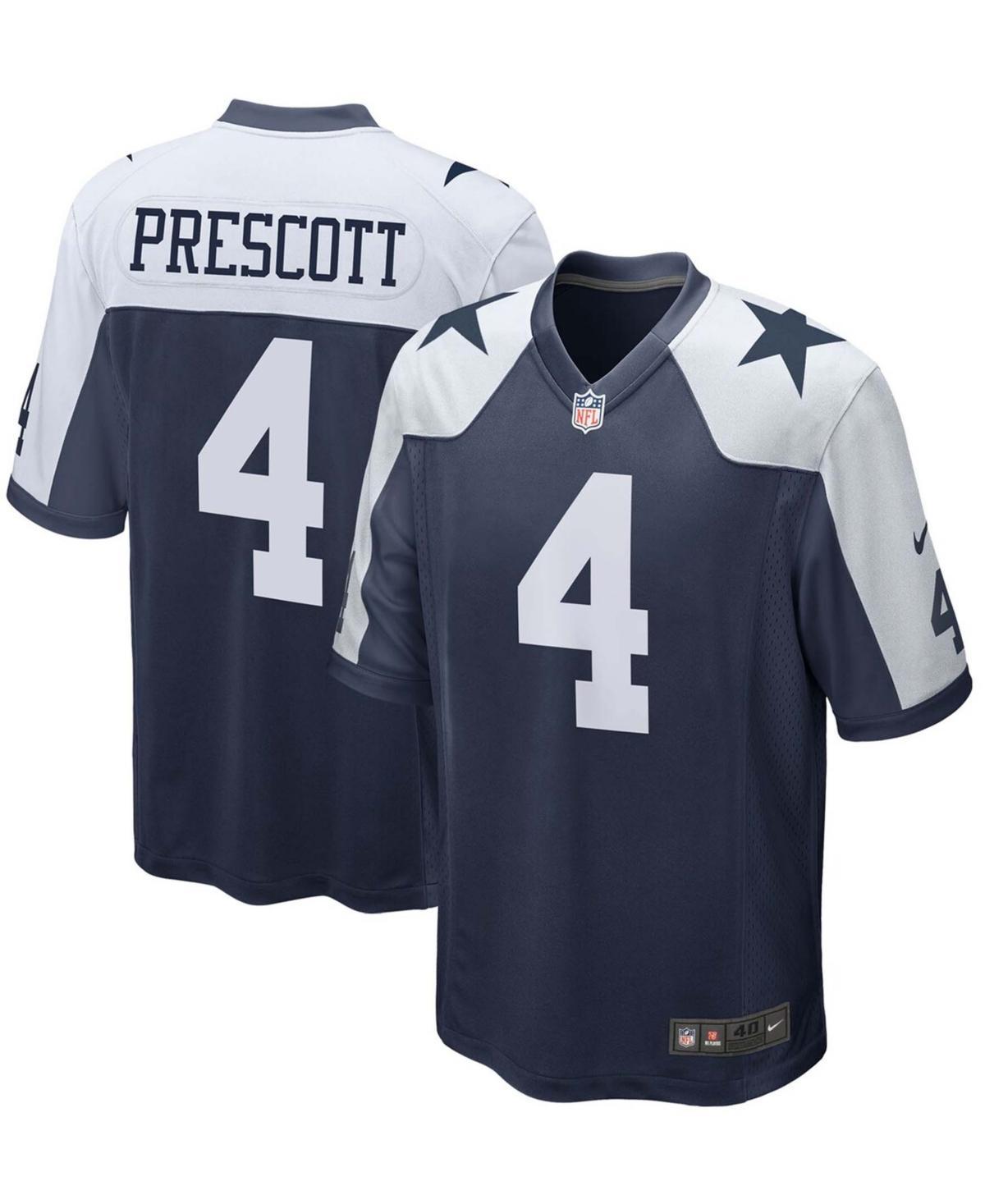 Men's Nike Dak Prescott Navy Dallas Cowboys Alternate Game Team Jersey, Size: 2XL, Blue Product Image