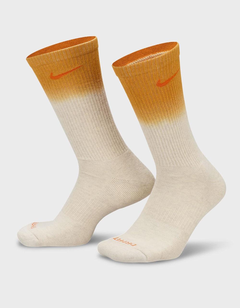 NIKE Everyday Plus Dip Dye Crew Socks - ORANGE Product Image