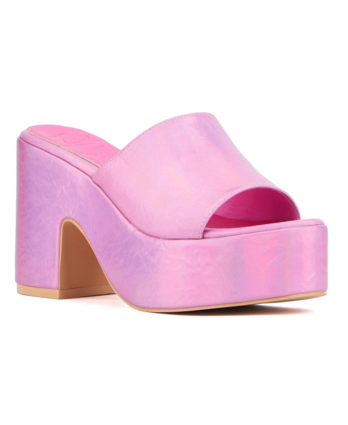 Olivia Miller Crush Women's Platform Heels, Size: 11, Beige Product Image