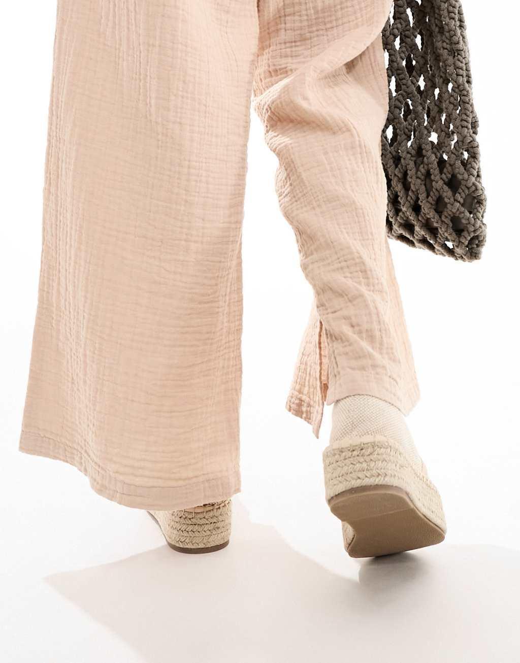 ASOS DESIGN Journal flatform espadrilles Product Image