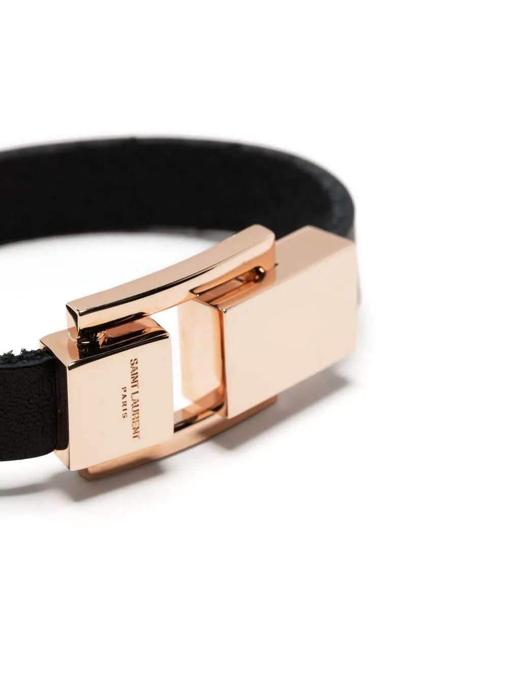 clasp leather bracelet Product Image