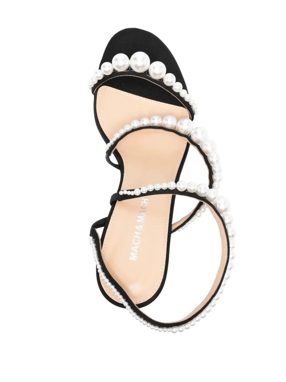 80mm faux-pearl sandals Product Image