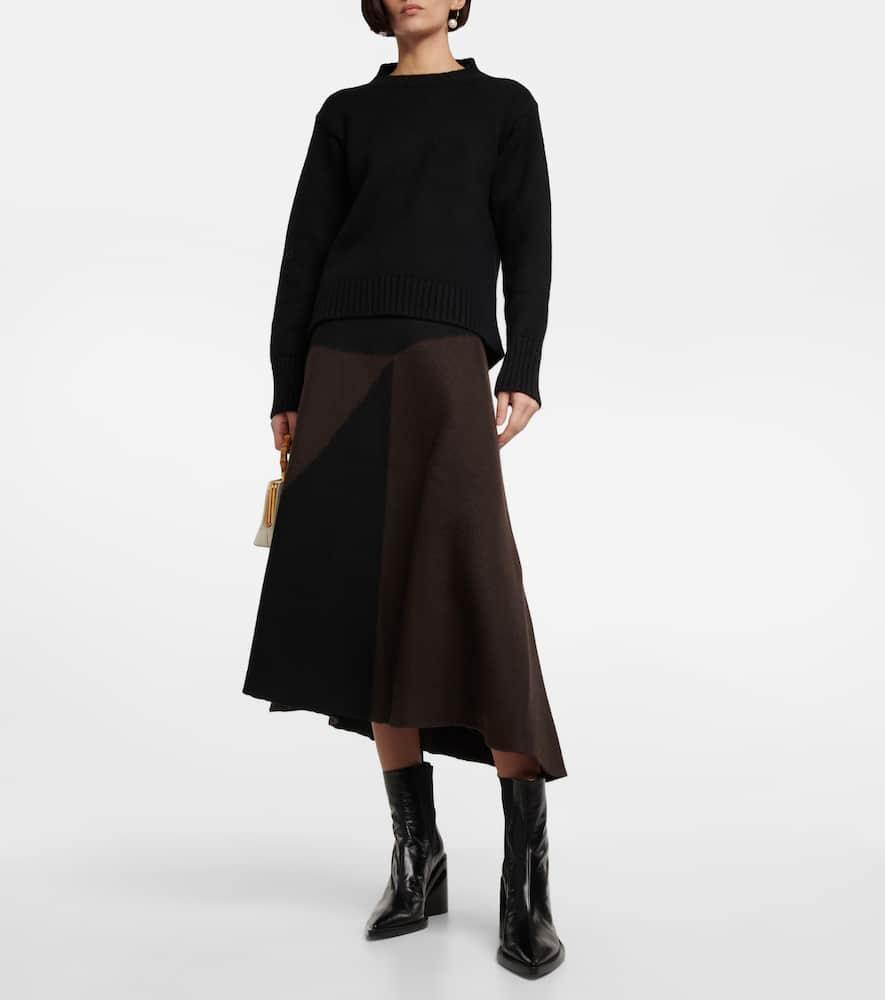 JIL SANDER Cashmere-blend Sweater In Black Product Image