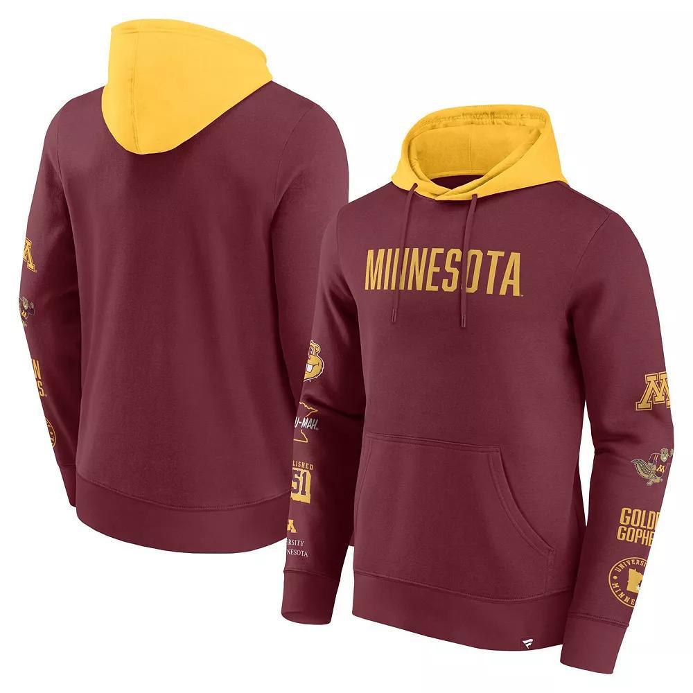 Men's Fanatics  Navy/Gold Cal Bears Color Block Badge Fleece Pullover Hoodie, Size: Medium, Blue Product Image