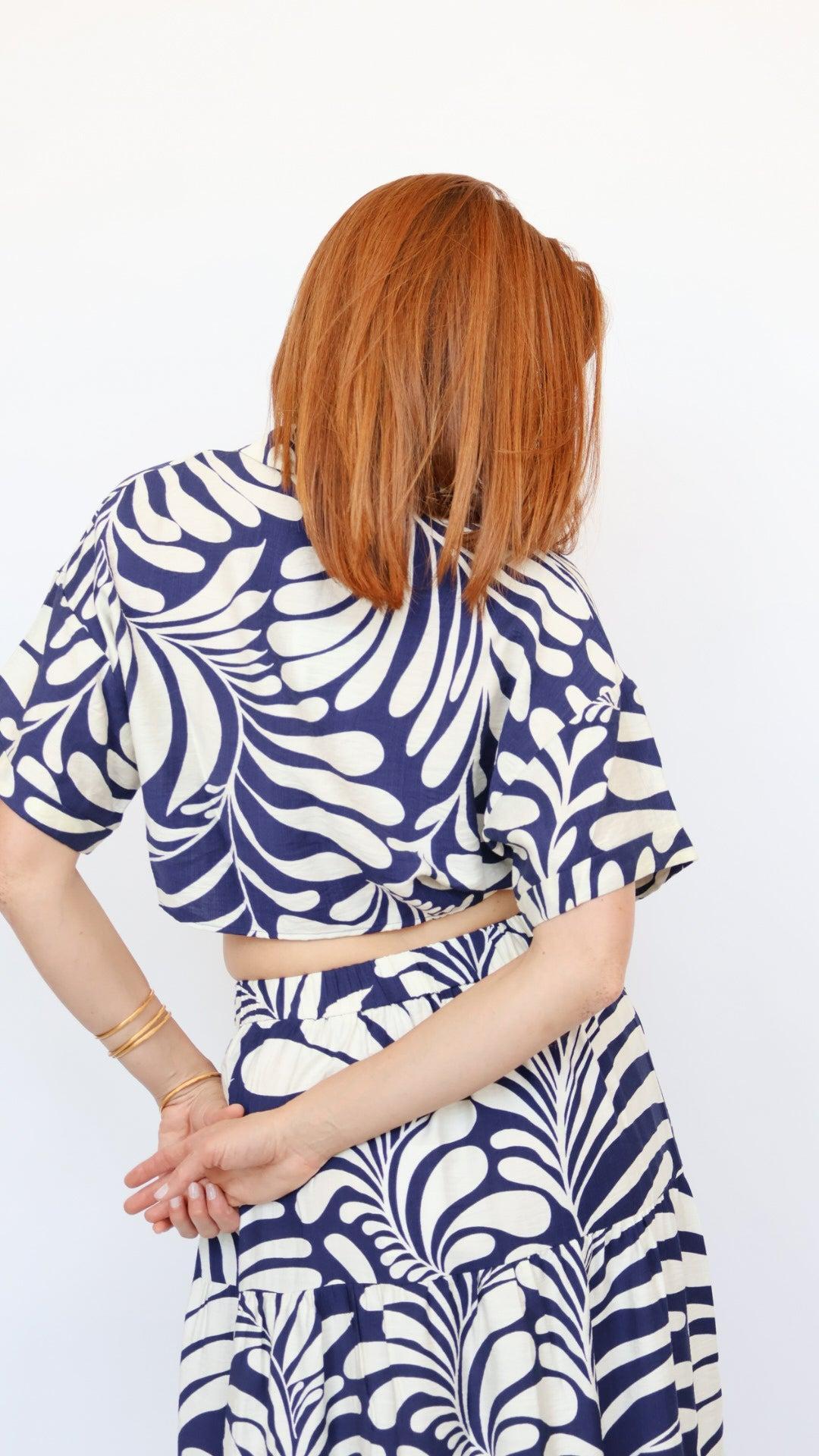 Emily Cropped Tie Top Product Image
