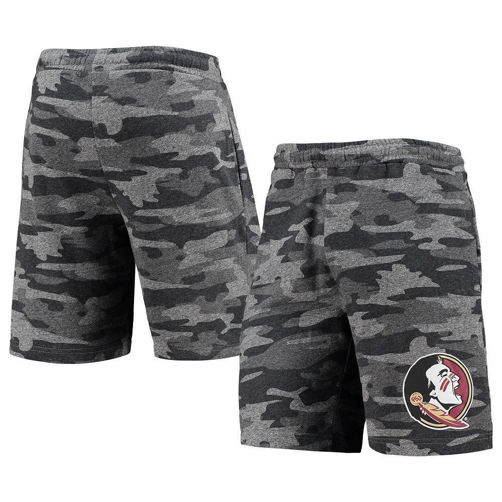 Men's Concepts Sport Charcoal/Gray Florida State Seminoles Camo Backup Terry Jam Lounge Shorts, Size: Small Product Image
