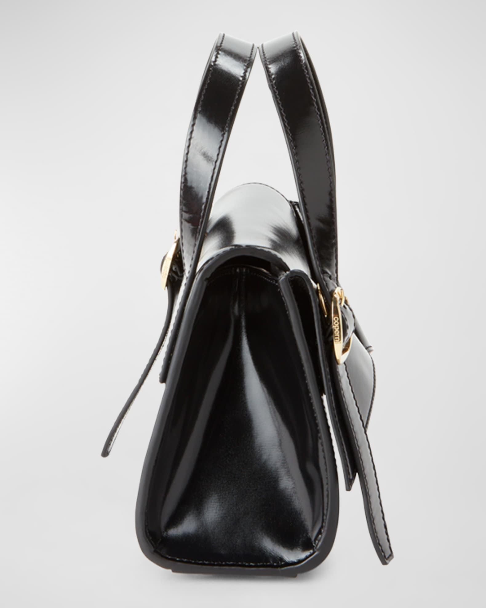 Mini Glossy Flap Leather Crossbody Bag Product Image