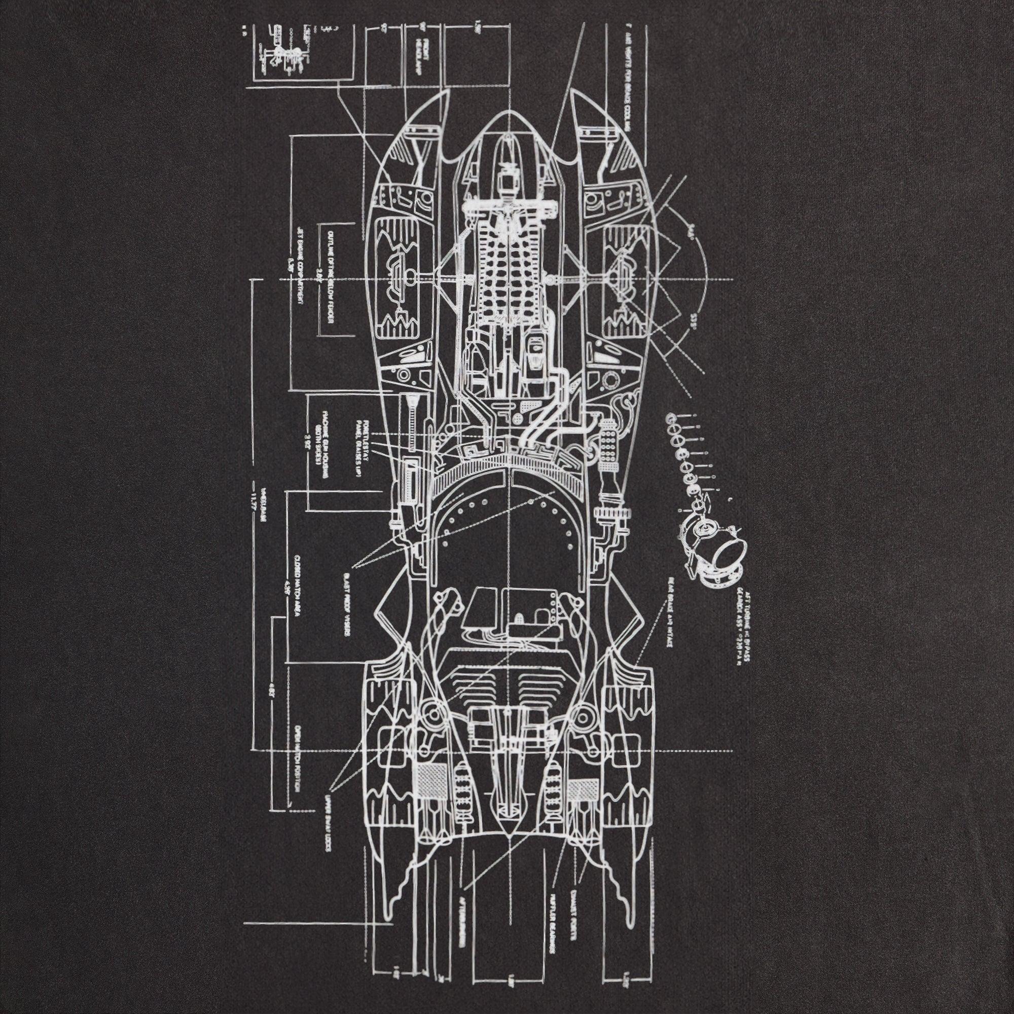 Batman | Kith Schematics Vintage Tee - Black Male Product Image