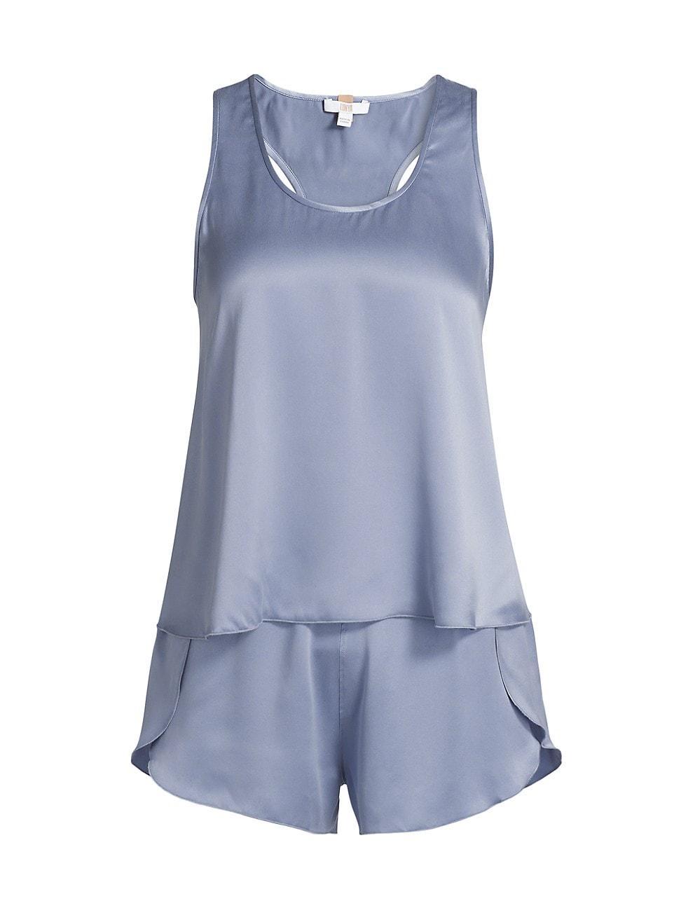 Womens Washable Silk Tulip-Back Pajama Set Product Image