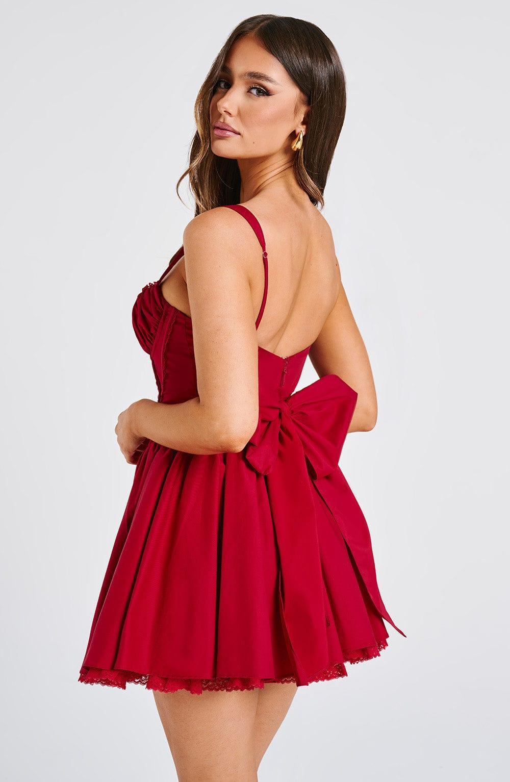Josie Mini Dress - Red Product Image
