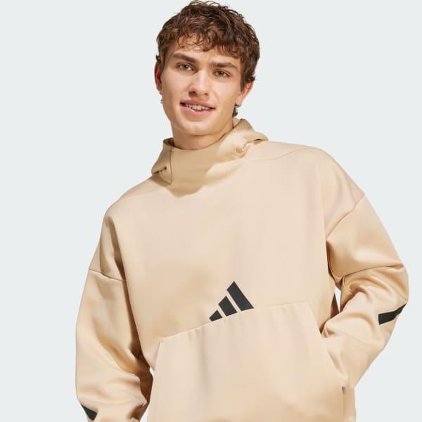 adidas Z.N.E. Hoodie Medium Grey Heather S Mens Product Image