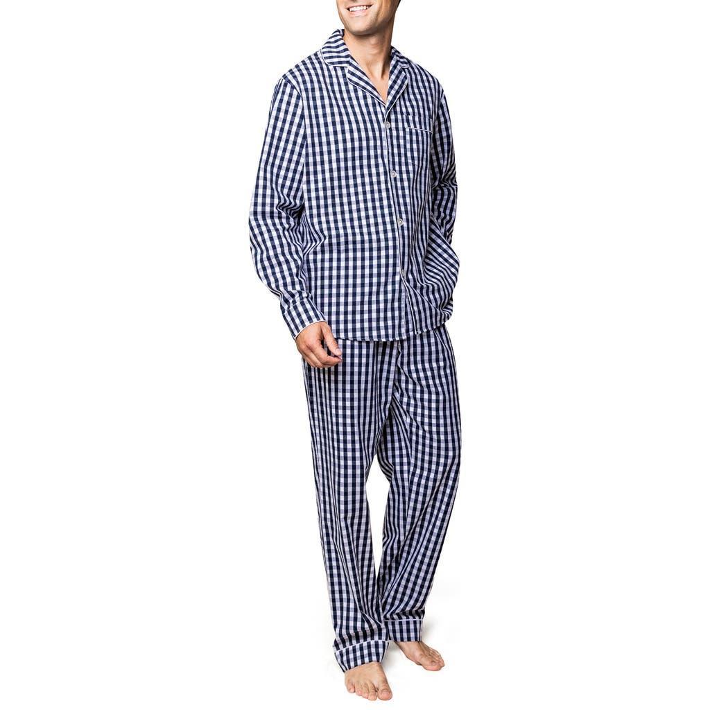 Mens Gingham Twill Pajama Set Product Image