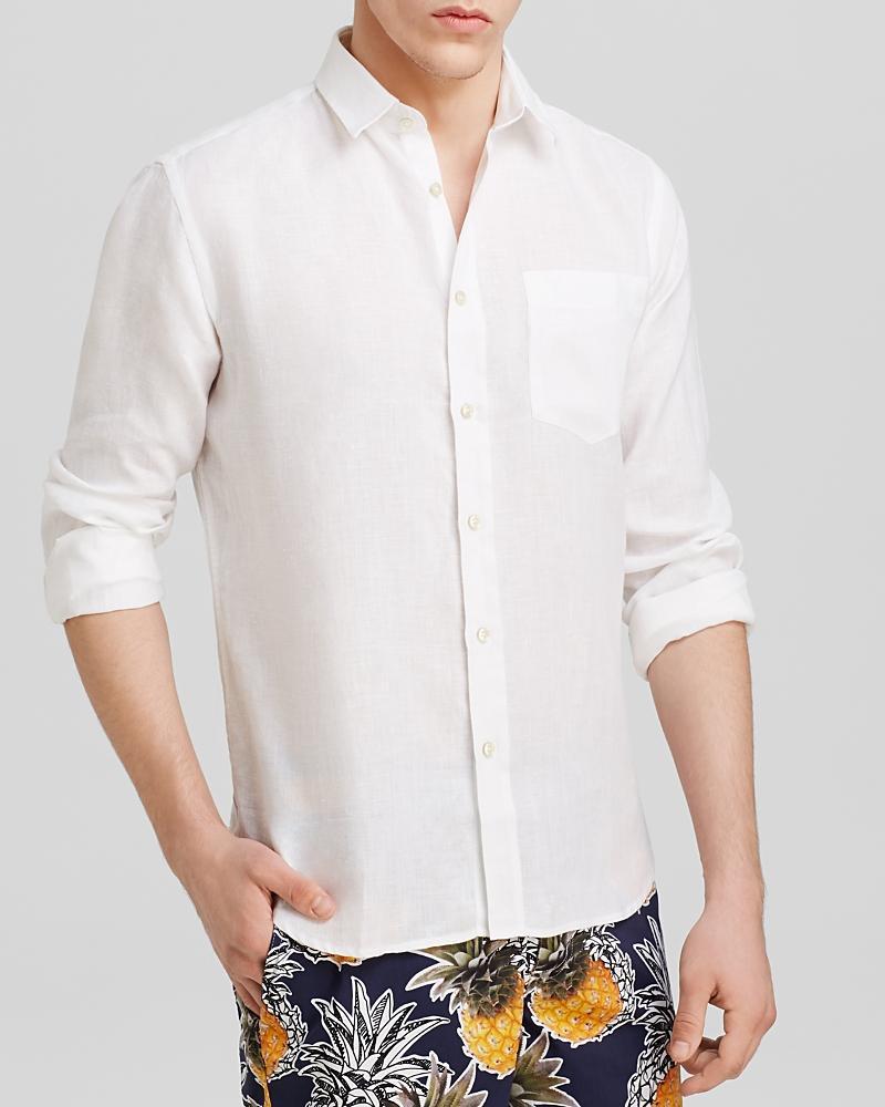 Caroubis Linen Pocket Sport Shirt Product Image