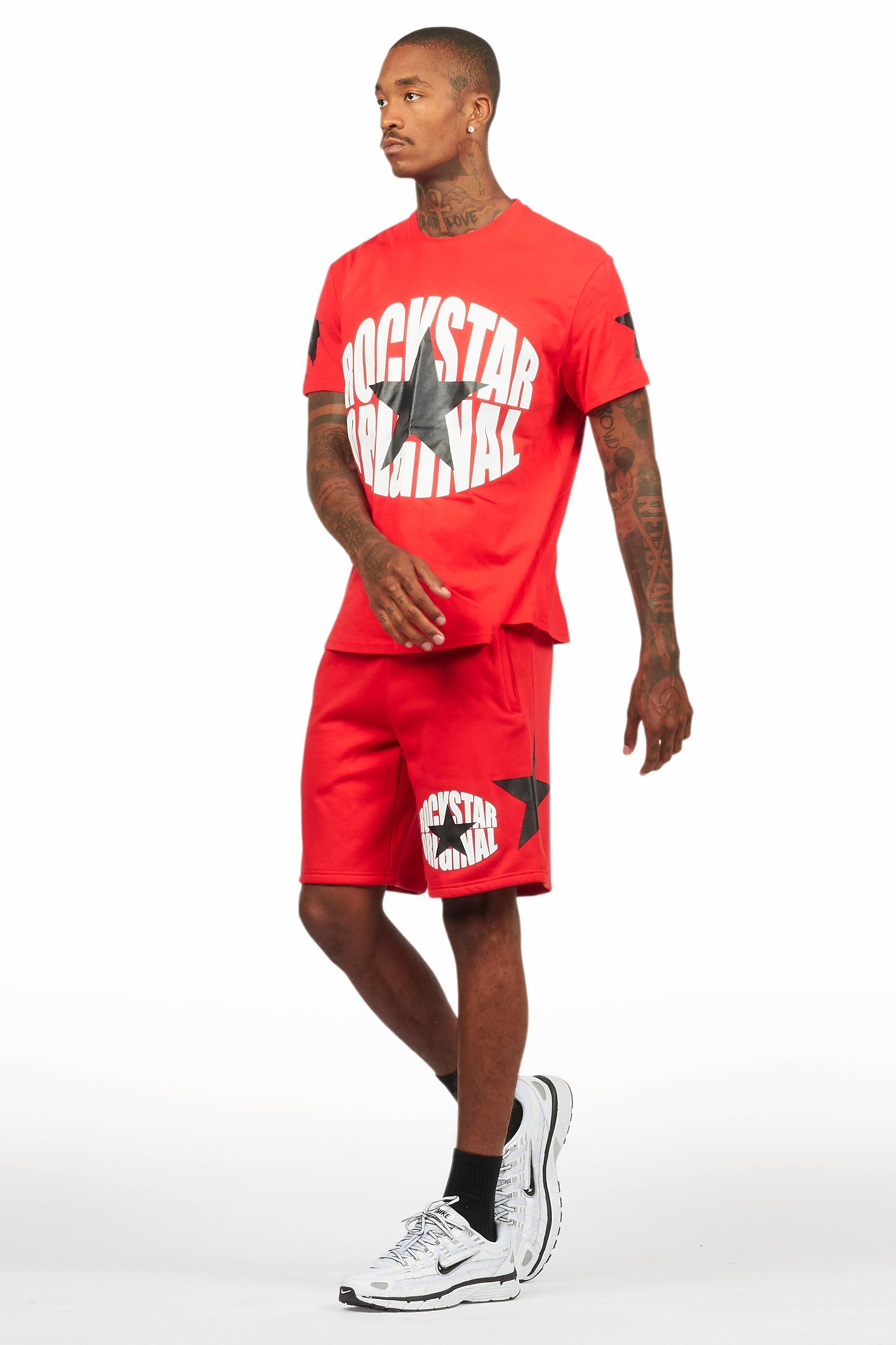 States Red/White Short Set Male Product Image