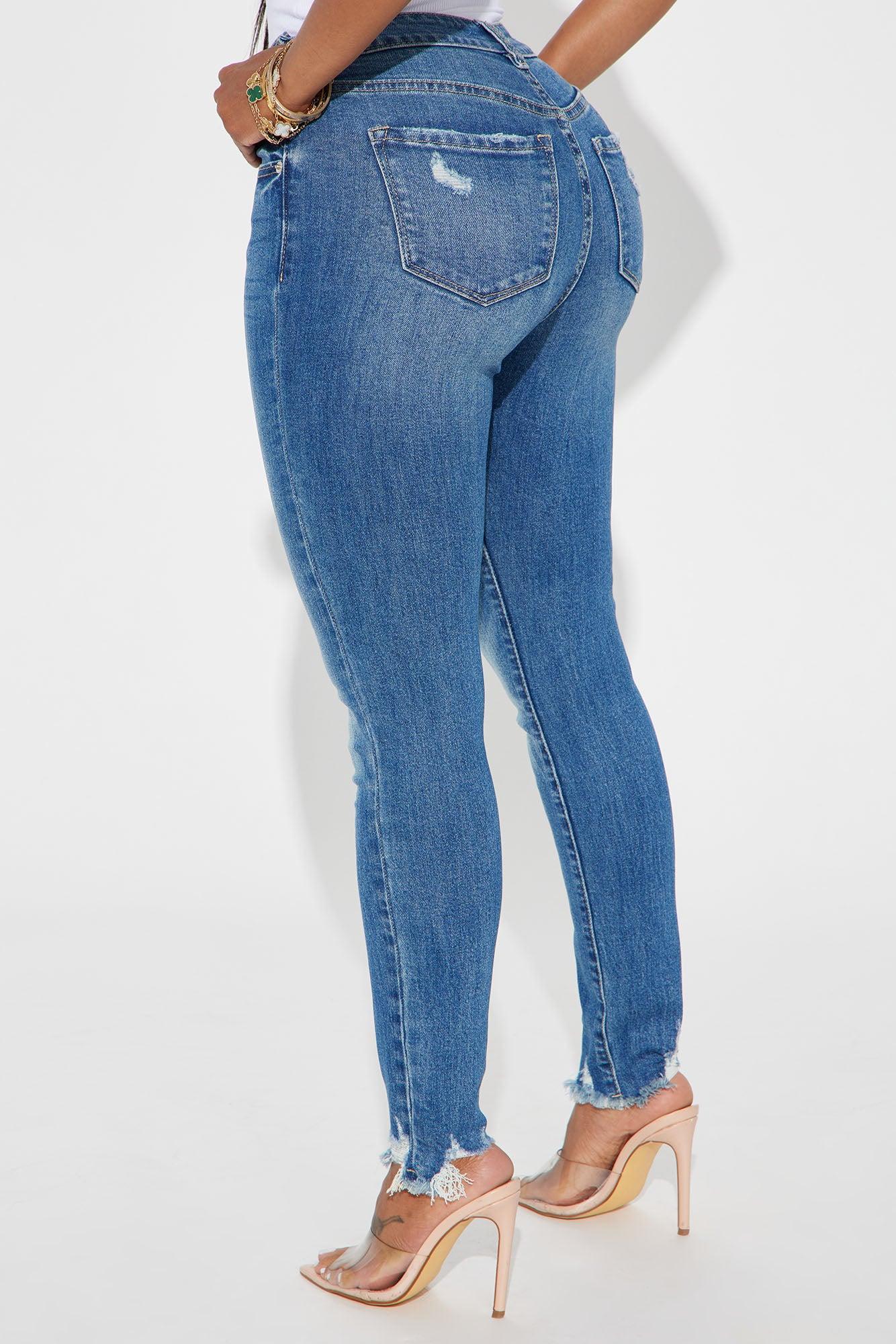 Left Him Behind Stretch Skinny Jeans - Medium Wash Product Image