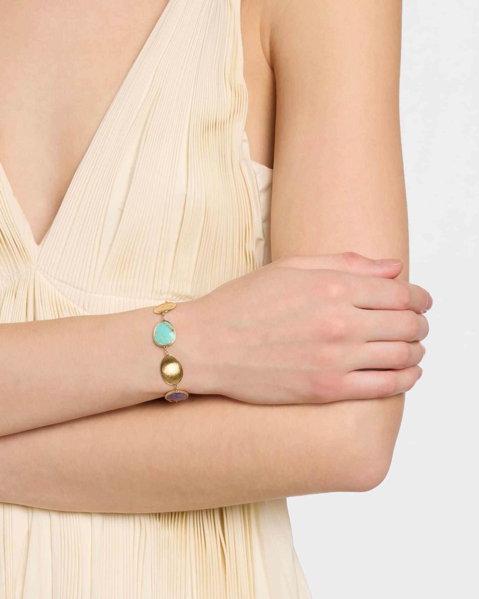 Lunaria 18K Yellow Gold Bracelet with Mixed Stones Product Image