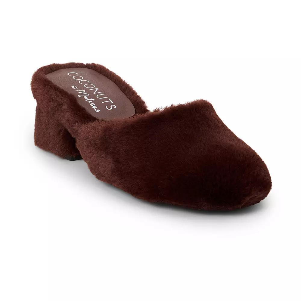 Coconuts by Matisse Teddy Women's Faux Fur Clogs, Size: 8, Brown Product Image