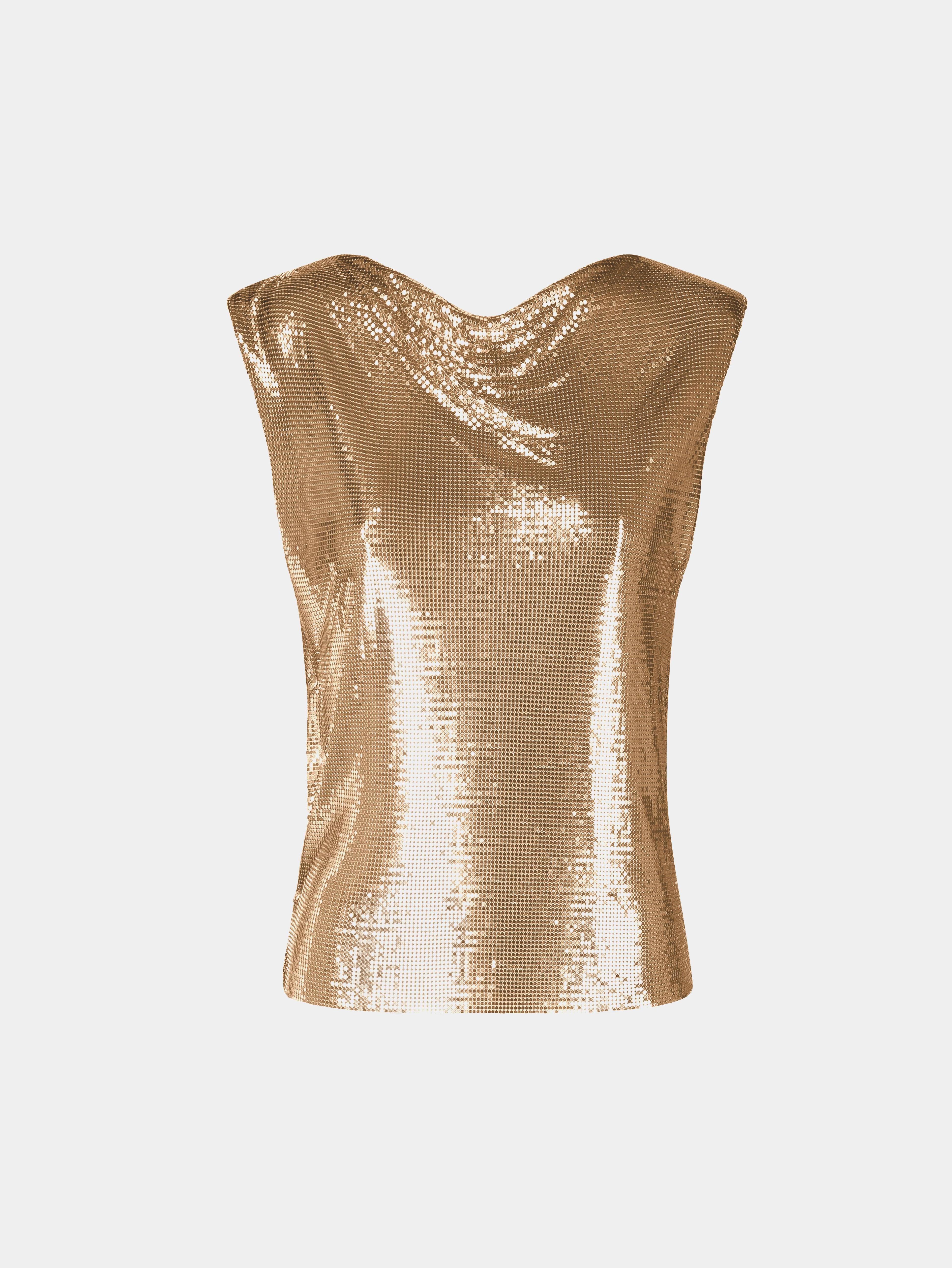 Gold chainmail Top Product Image