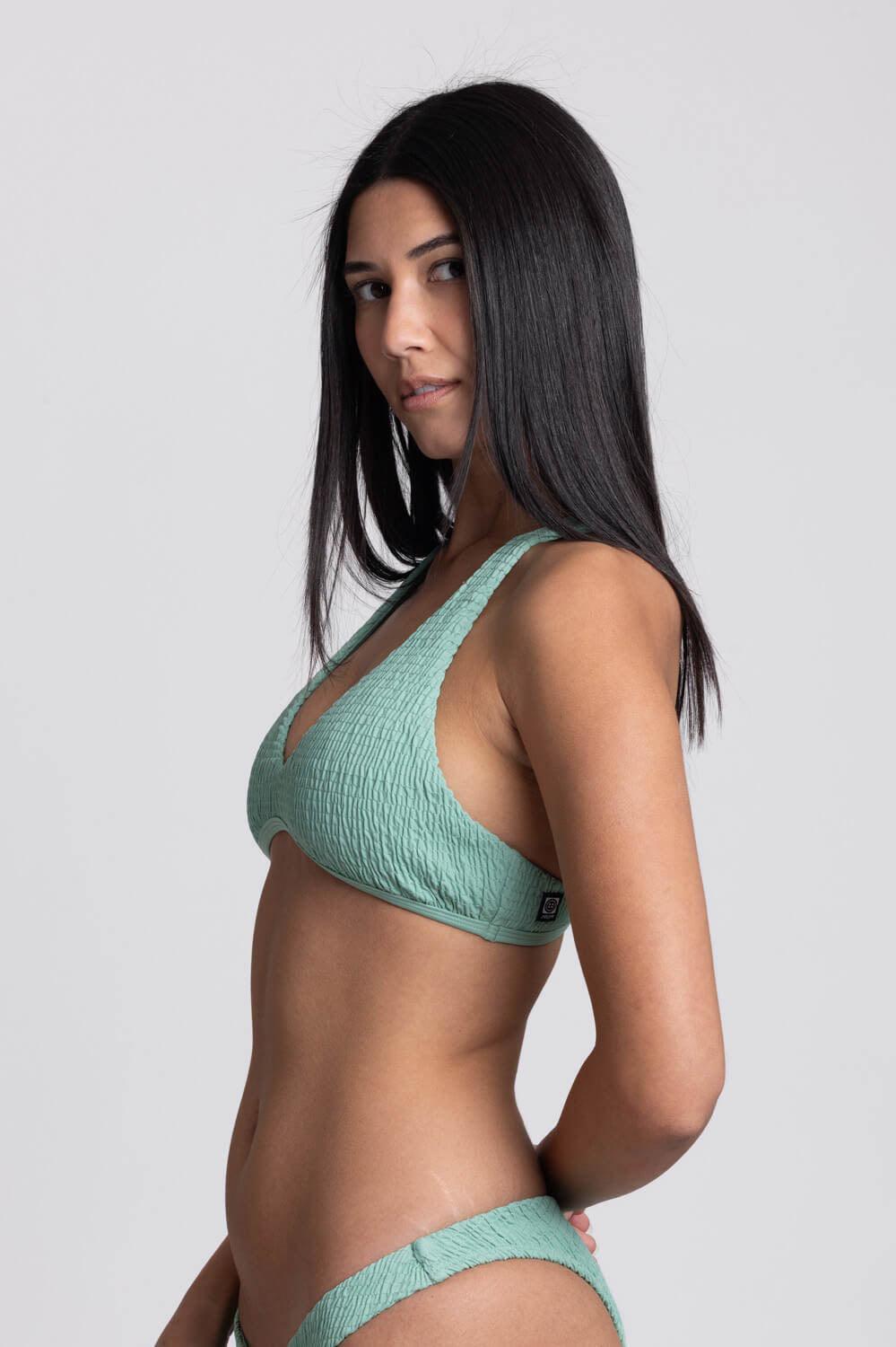 Final Sale Aster Smocked Bikini Top Product Image