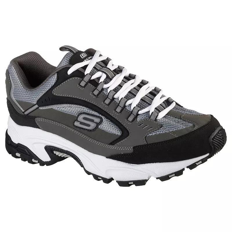 Skechers Stamina Cutback Mens Shoes Grey Black Product Image