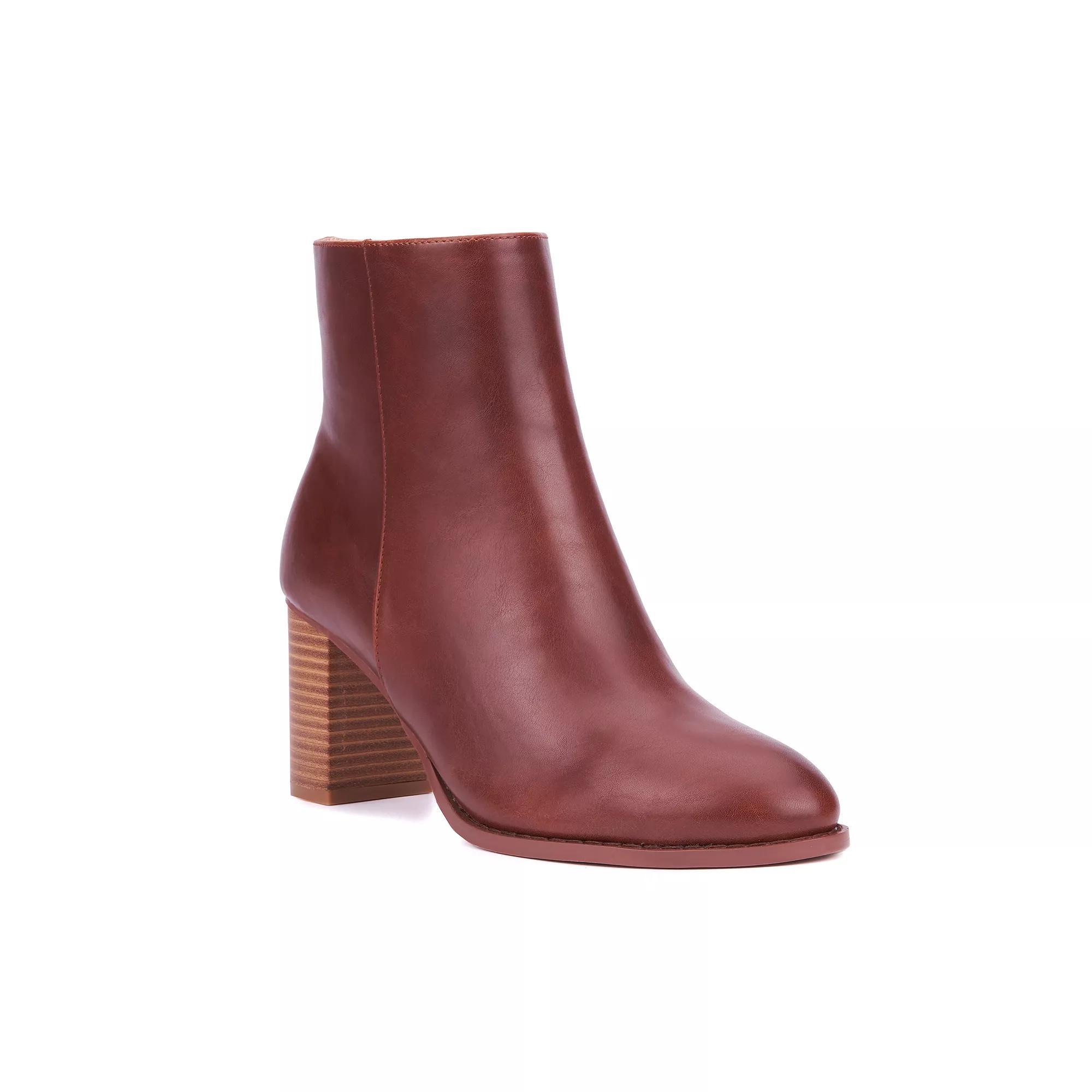 New York & Company® Jadyn Women's Ankle Boots, Size: 7, Dark Red Product Image