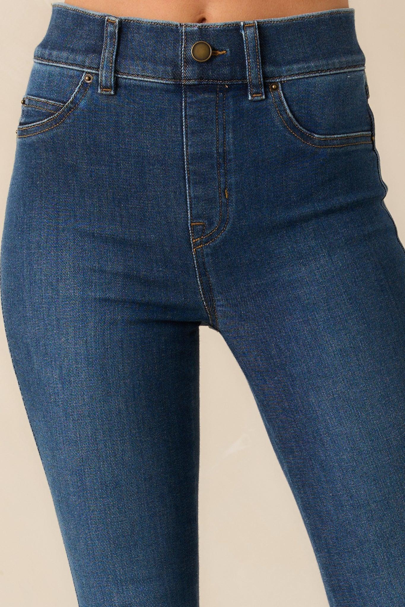 SPANX EveryWear Authentic Blue Flare Jeans Product Image