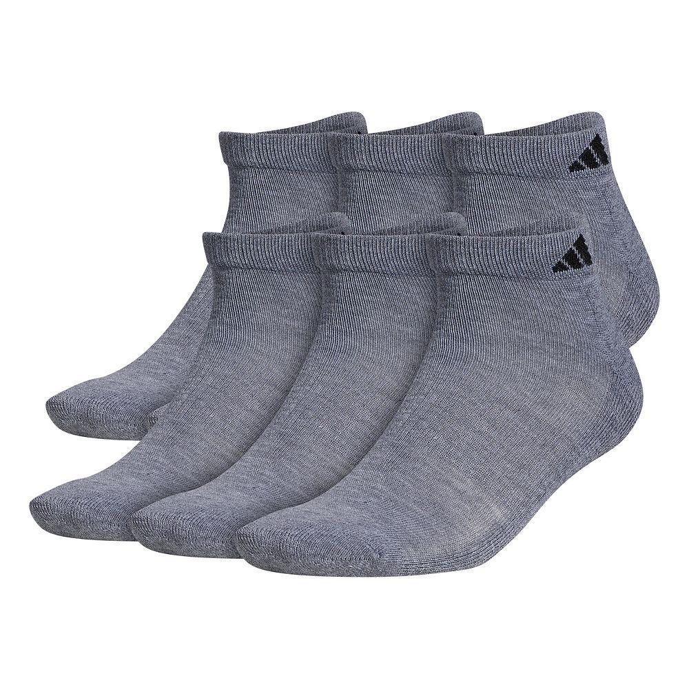 Men's adidas 6-pack Athletic Cushioned Low-Cut Socks, Size: 5-8, Gray Product Image