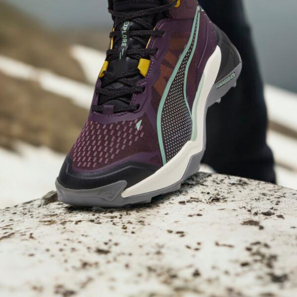 PUMA SEASONS Explore NITROâ¢ 2 Women's Mid Hiking Shoes in Midnight Plum/Green Fog/Black Product Image