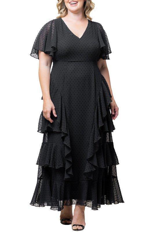 Tour de Flounce Chiffon Gown - Plus Product Image