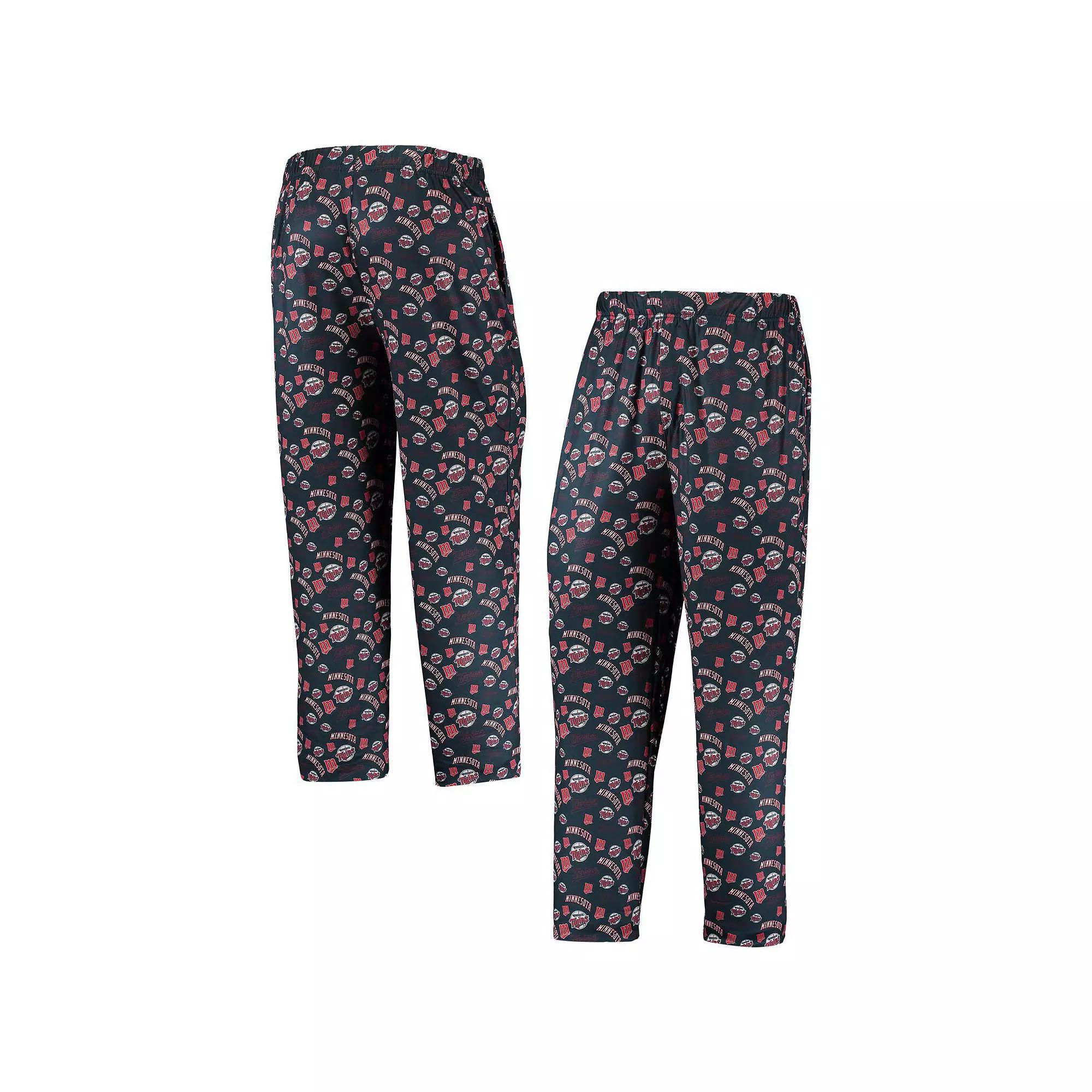 Men's FOCO Navy Minnesota Twins Cooperstown Collection Repeat Pajama Pants, Size: 2XL, Blue Product Image