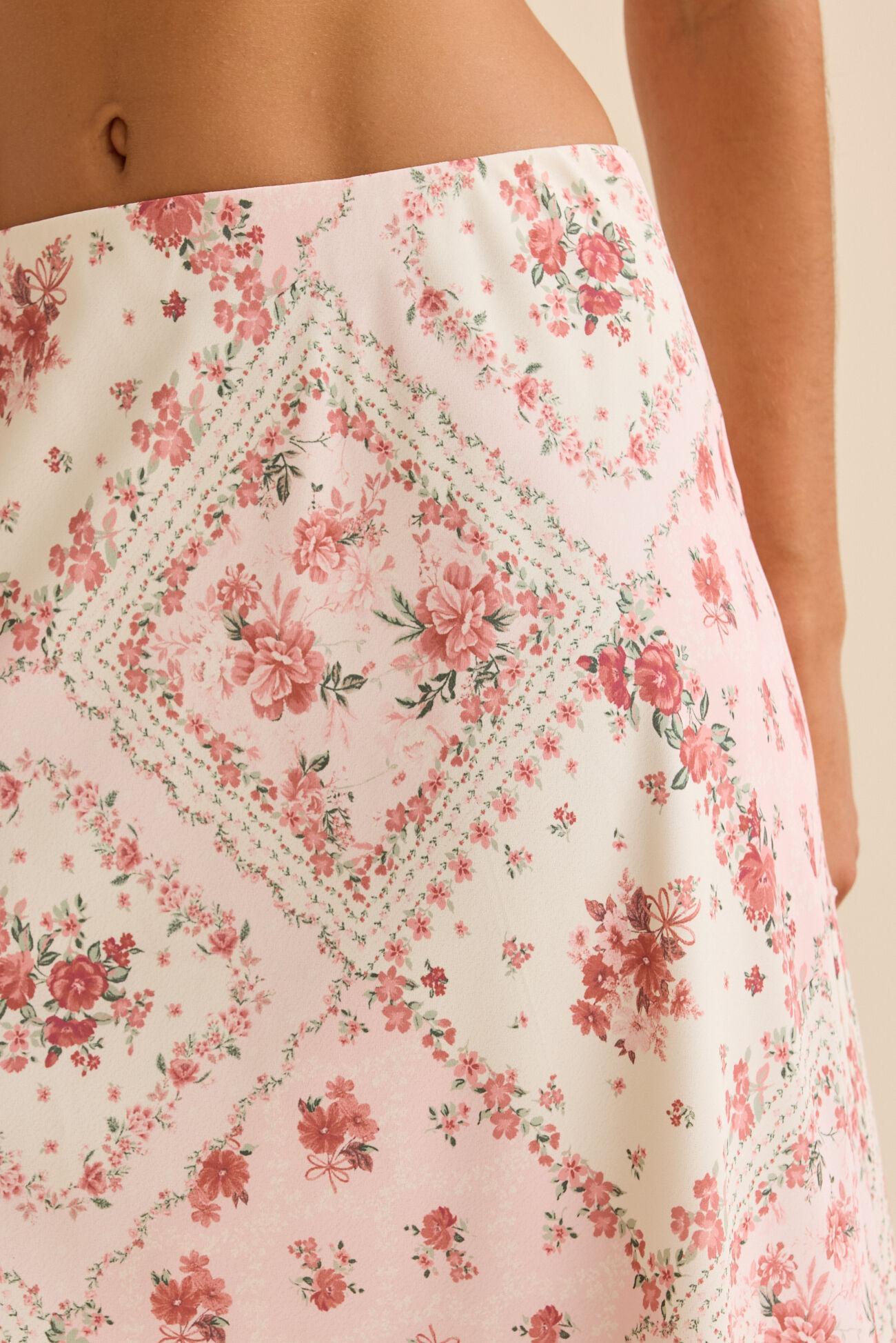 Gale Bandana Midi Skirt Product Image