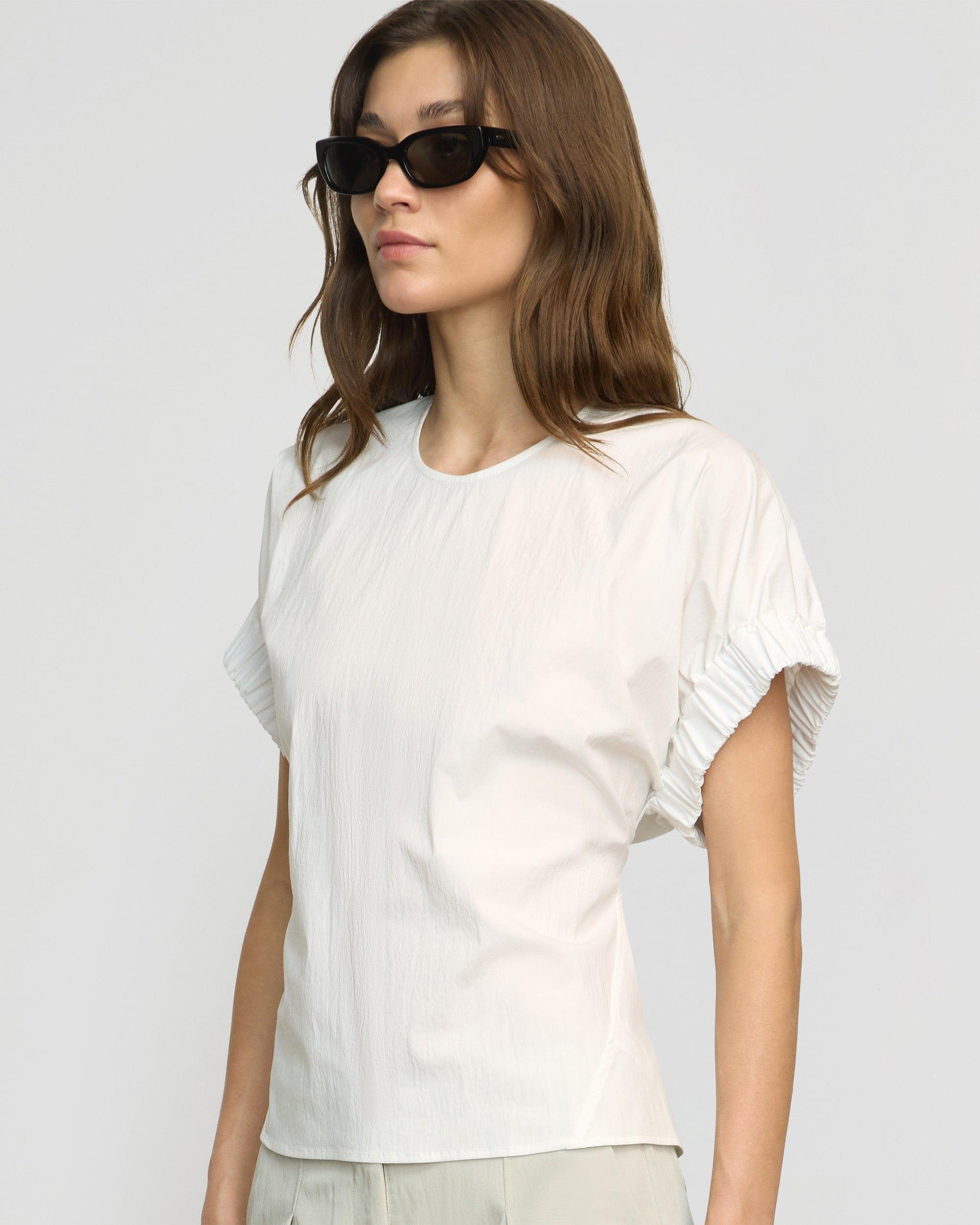 Roxanne Elasticated-Sleeve Blouse Product Image