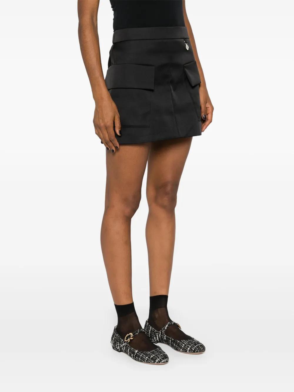 satin mini skirt Product Image