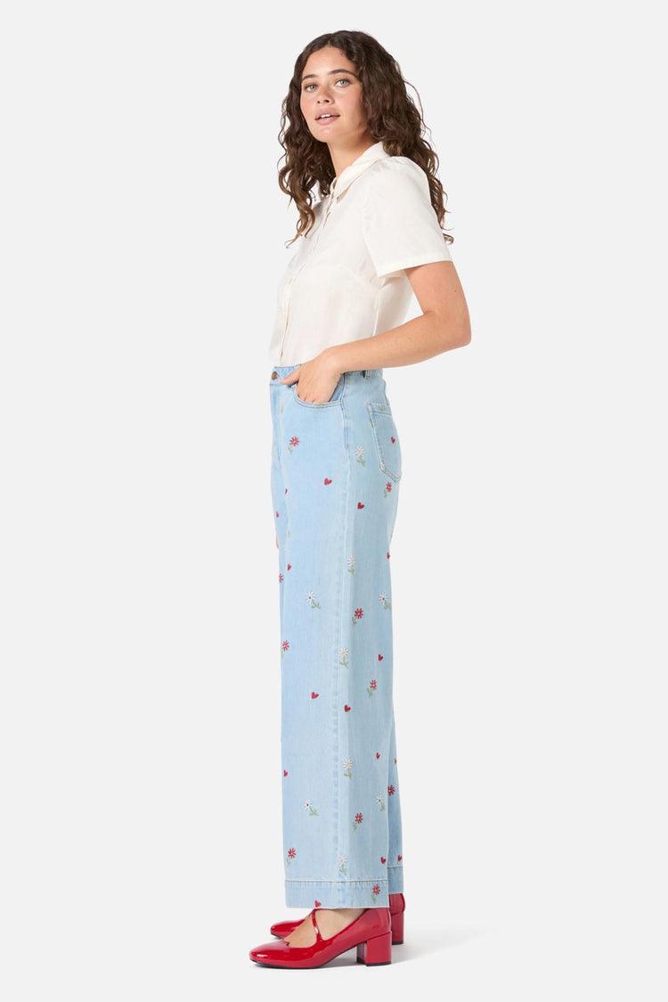 Ditsy Embroidered Jean Product Image