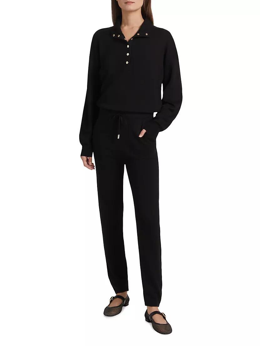 Knit Drawstring-Waist Jumpsuit Product Image