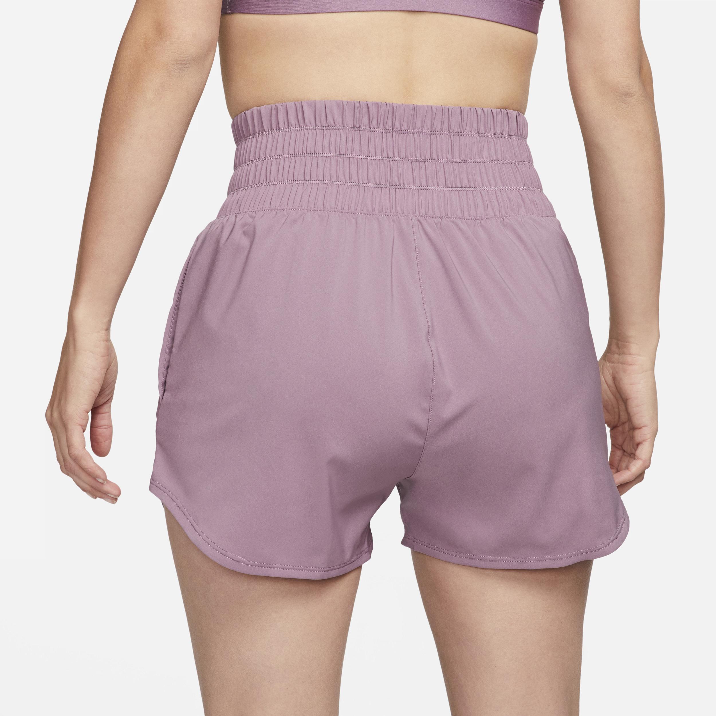 Nike Womens One Dri-FIT Ultra High-Waisted 3 Brief-Lined Shorts Product Image