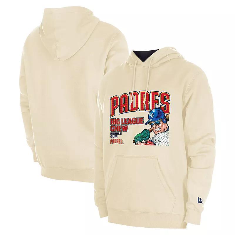 Mens New Era Cream San Diego Padres Big League Chew Pullover Hoodie Product Image