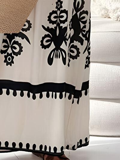 Printed Spaghetti Strap Sleeveless Maxi Dress Product Image